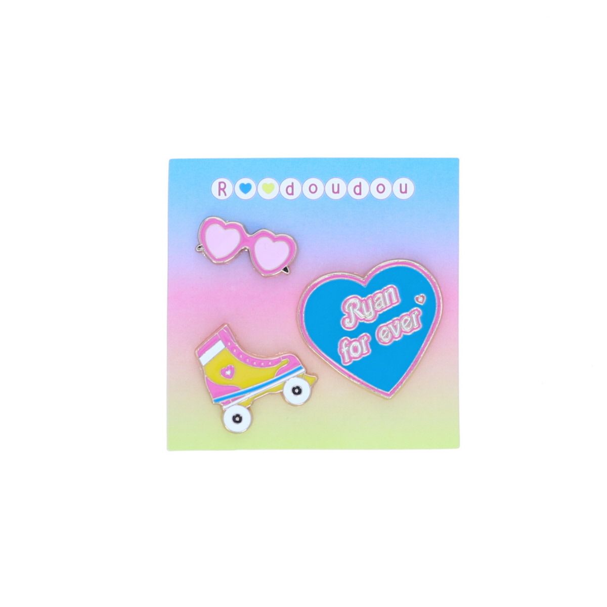 Lot de 3 pin's Ryan for Ever Roodoudou