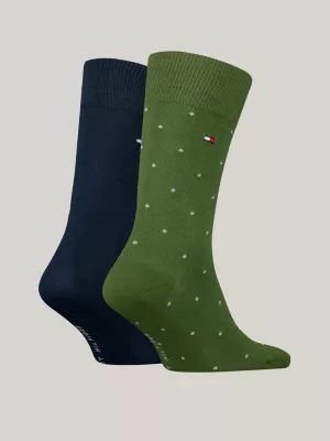 Pacote com 2 pares de meias clássicas de bolinhas