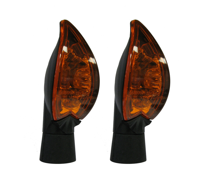 Dafy Moto - Mini Clignotants Tulipe Noir