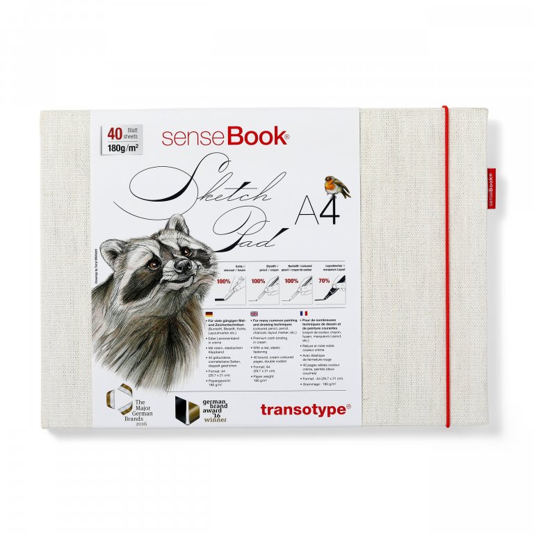 Transotype Sketchpad SenseBook , 180g/m²