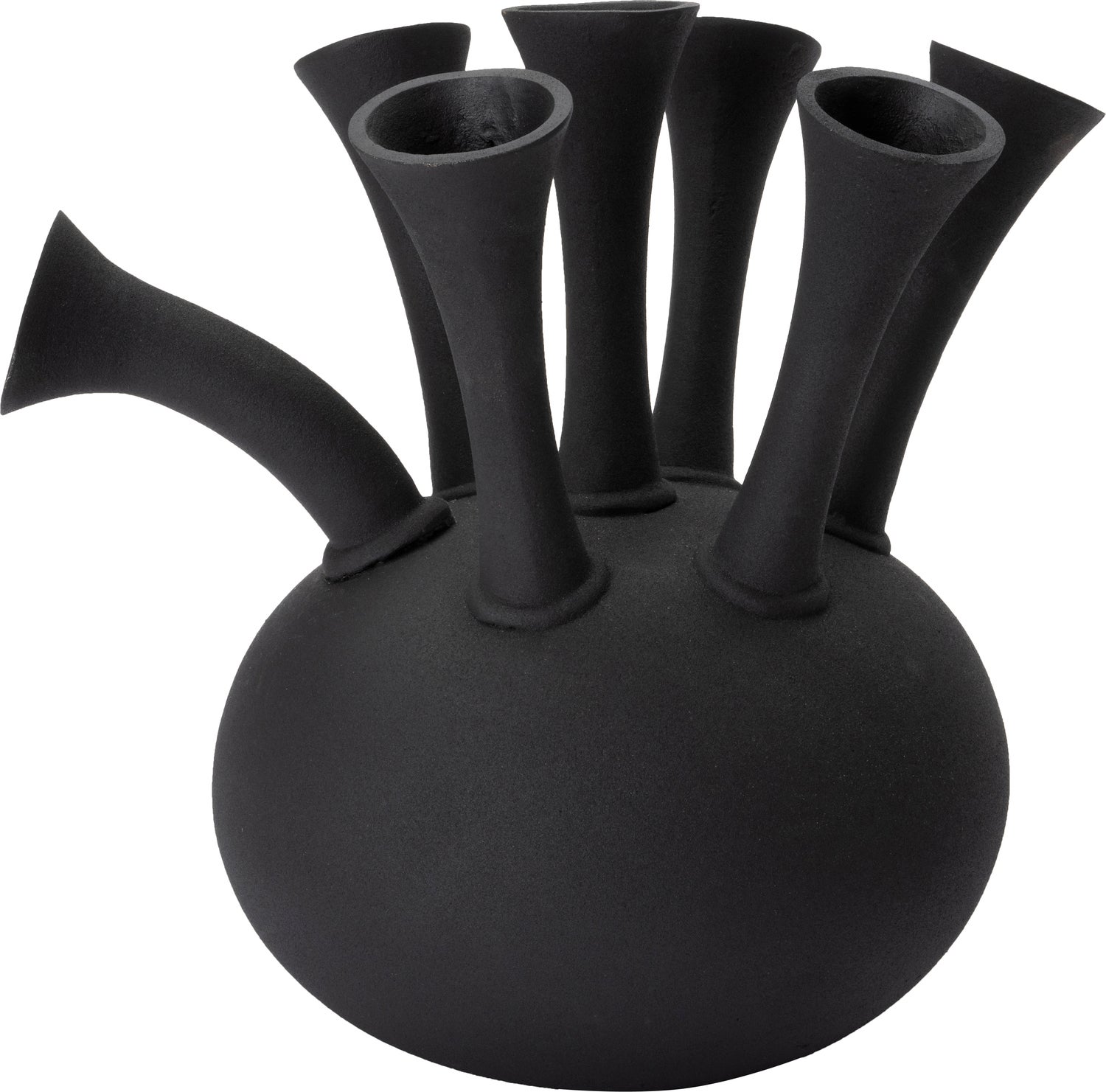 Intratuin vaas Toet zwart 37 x 35 x 40 cm