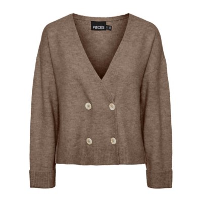 Pull femme Pcjuna Button V-Neck Cardigan Bc PIECES
