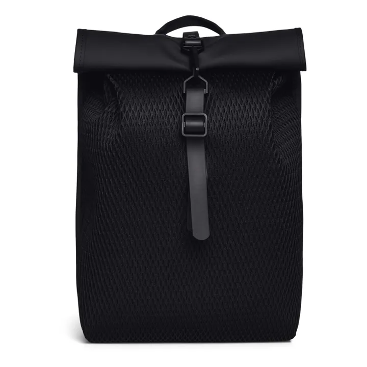 Rains Sac à Dos Rolltop Rucksack Mesh Mini | Noir