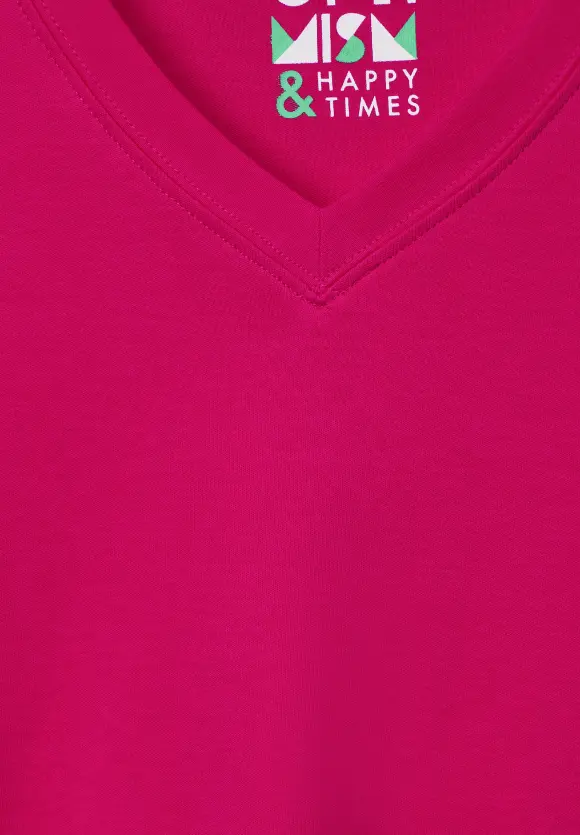 Basic Langarmshirt - pink sorbet