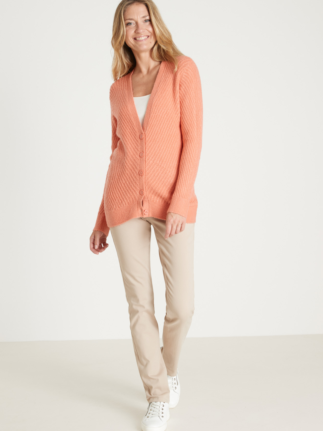 Gilet en maille affinante