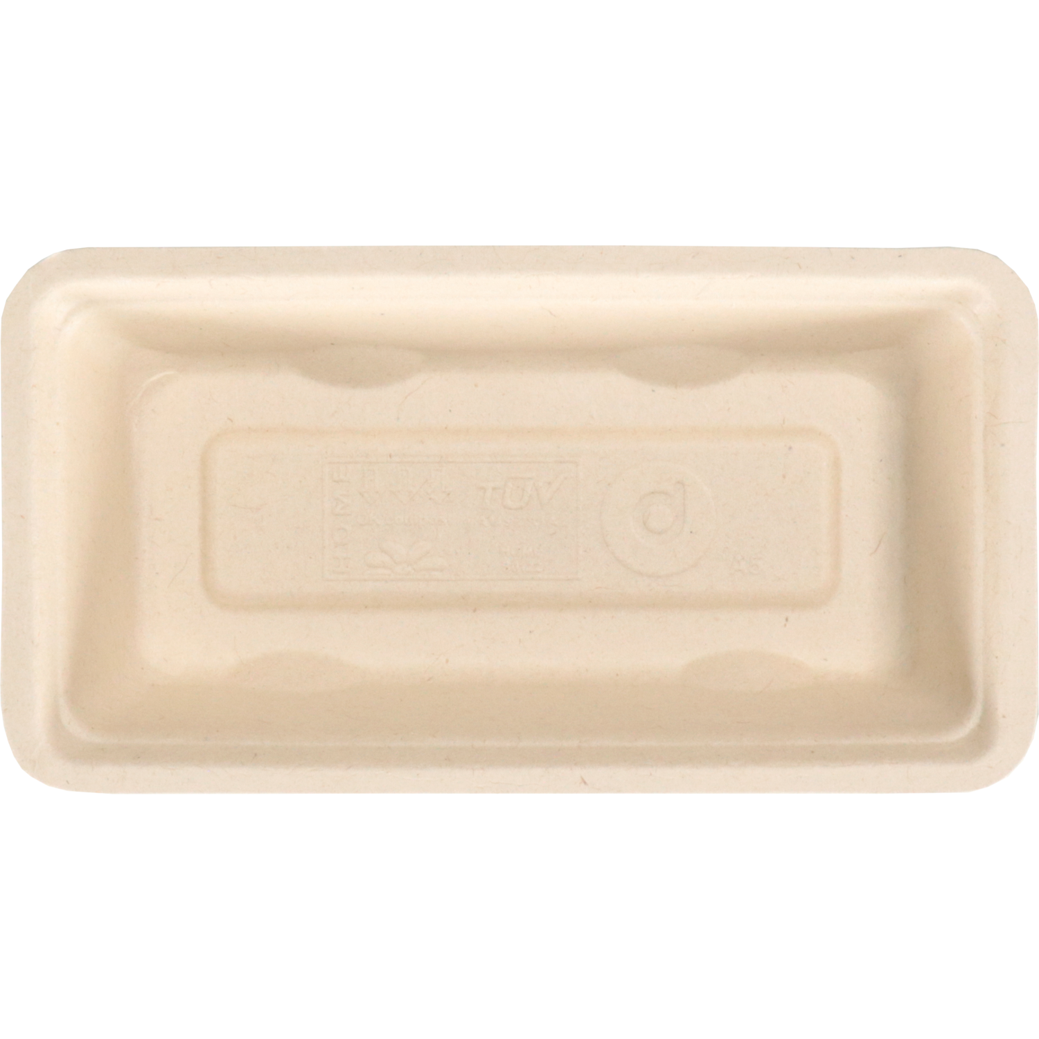 Depa Bak, Bagasse (suikerrietpulp), A5, snackbak, 150x77x30mm, naturel