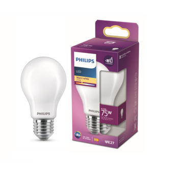 Philips LED peer E27 75W mat niet dimbaar