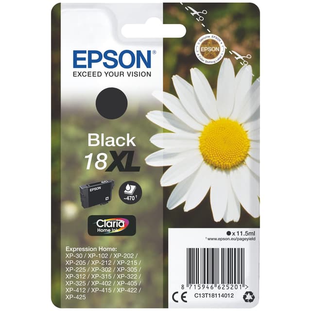 Epson blækpatron Claria Home 18XL Sort