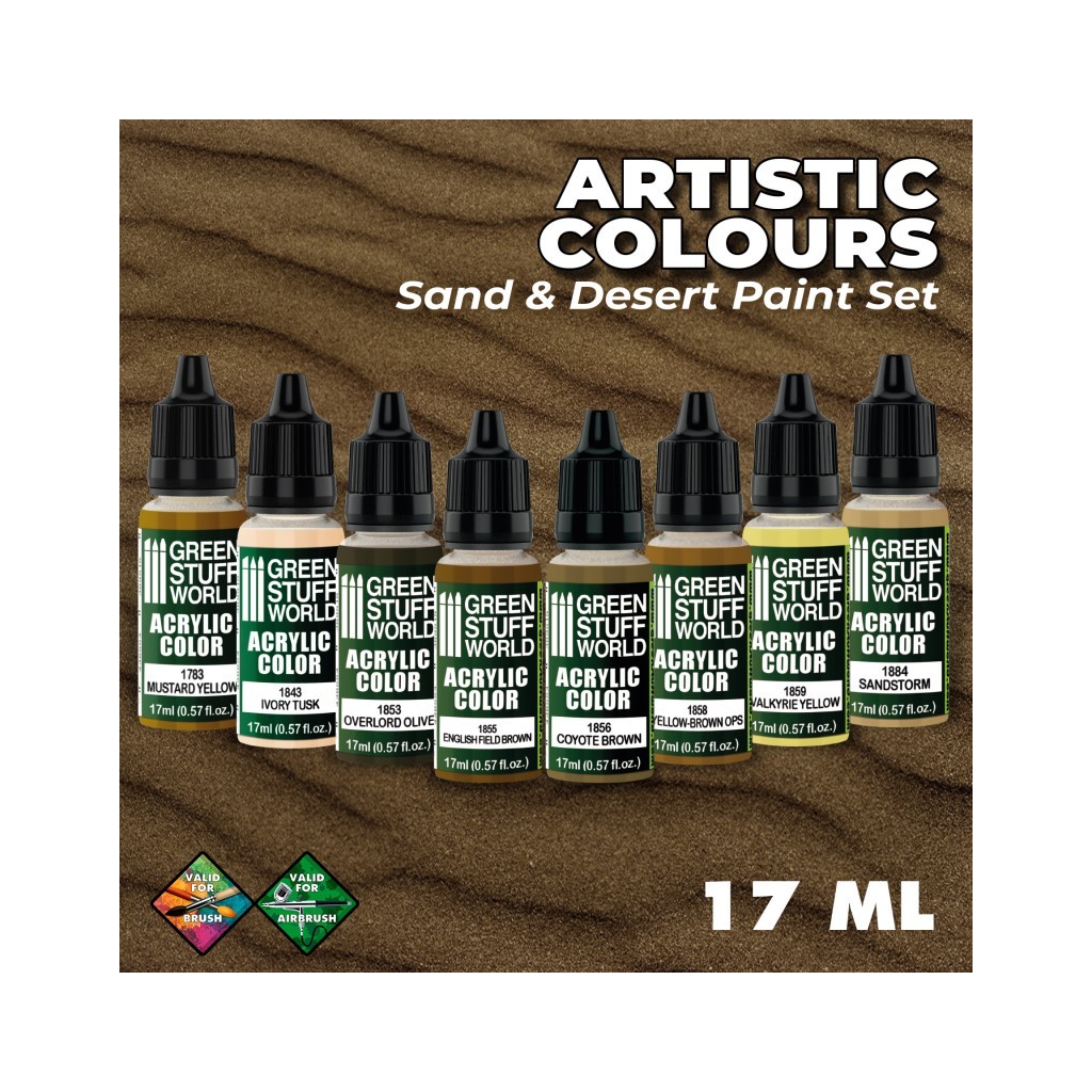 Set de Peintures Acryliques - Sable et Désert