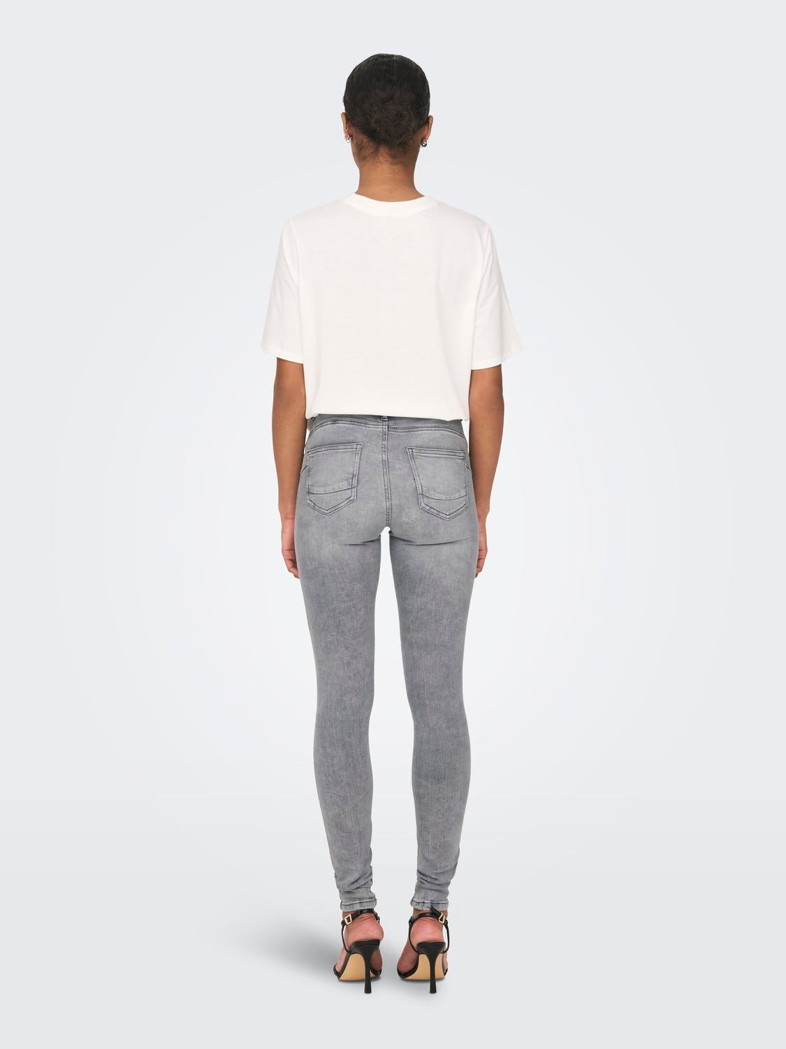 ONLPOWER Mittlere Taille Skinny Fit Jeans Grey Denim
