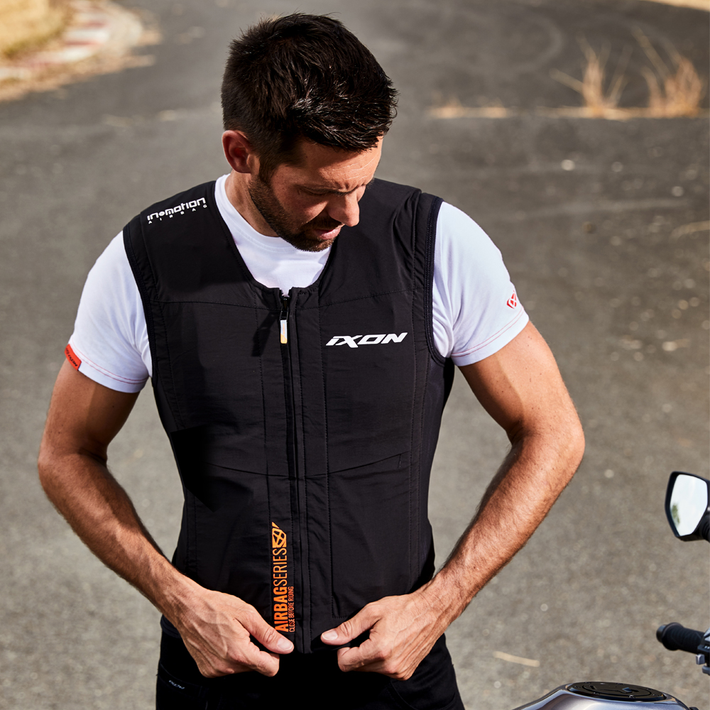 Ixon - Gilet Airbag IX-Airbag U03 Noir / Orange