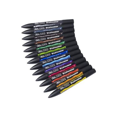 BrushMarker - Pack de 12 stylos pinceaux et marqueurs - teintes vives