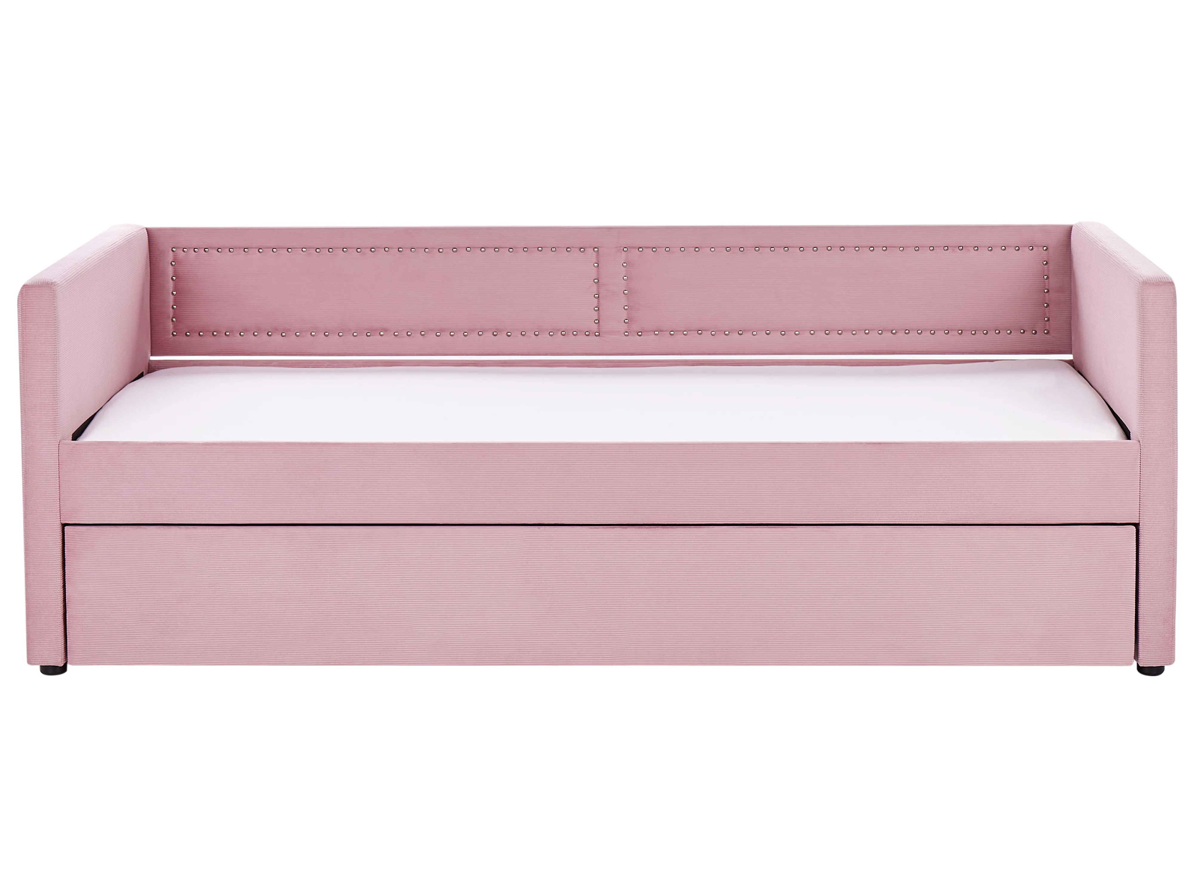 Onderschuifbed Corduroy MIMIZAN 90 x 200 cm Roze