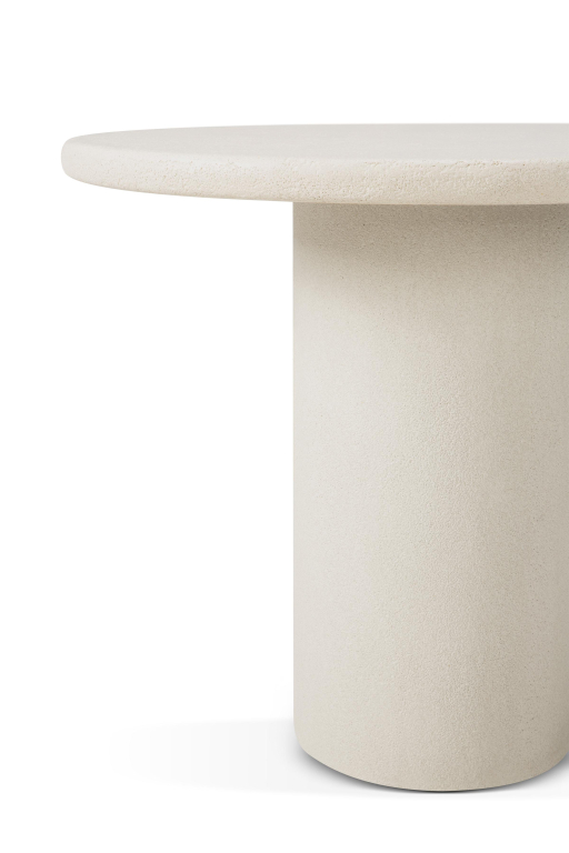 Ethnicraft Elements eettafel Ø90 off white