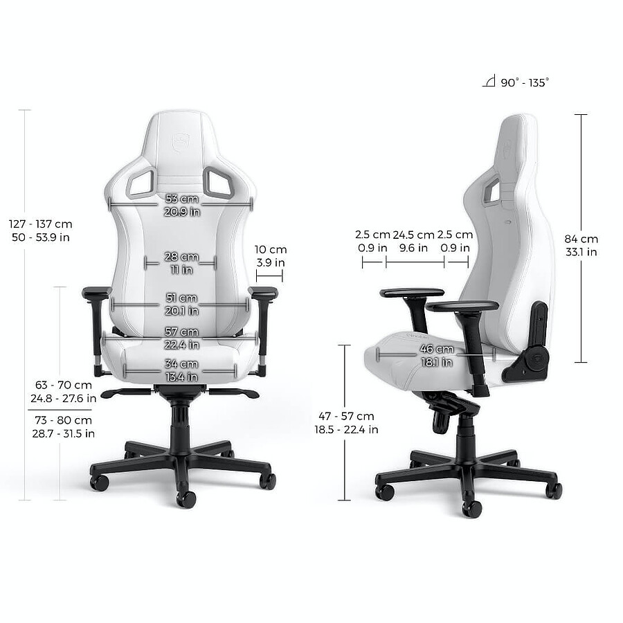 Noblechairs EPIC - White Edition