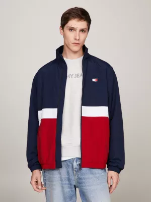 Jaqueta bomber essencial com blocos de cores e modelagem relaxada