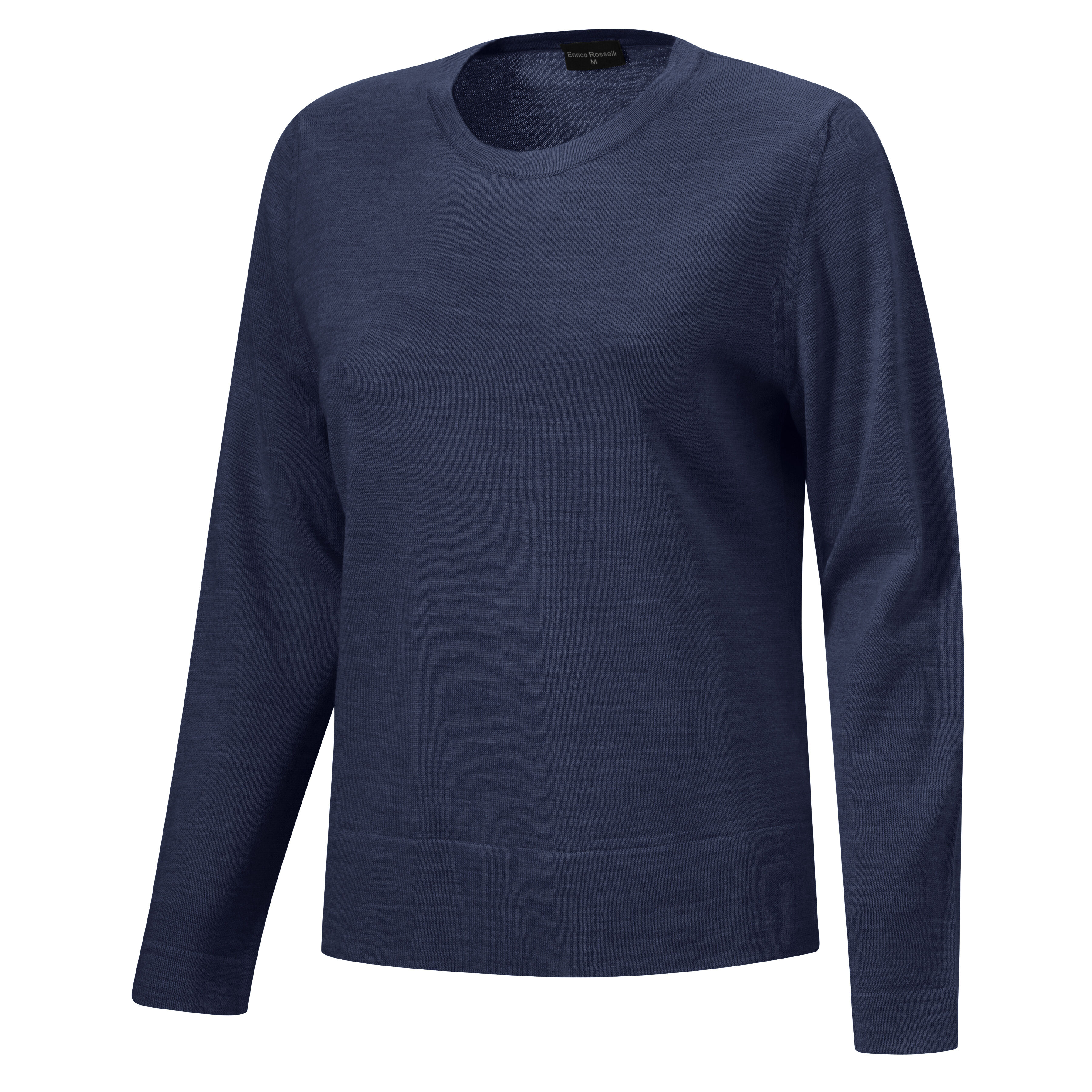 Rundhals-Pullover mit Merinowolle