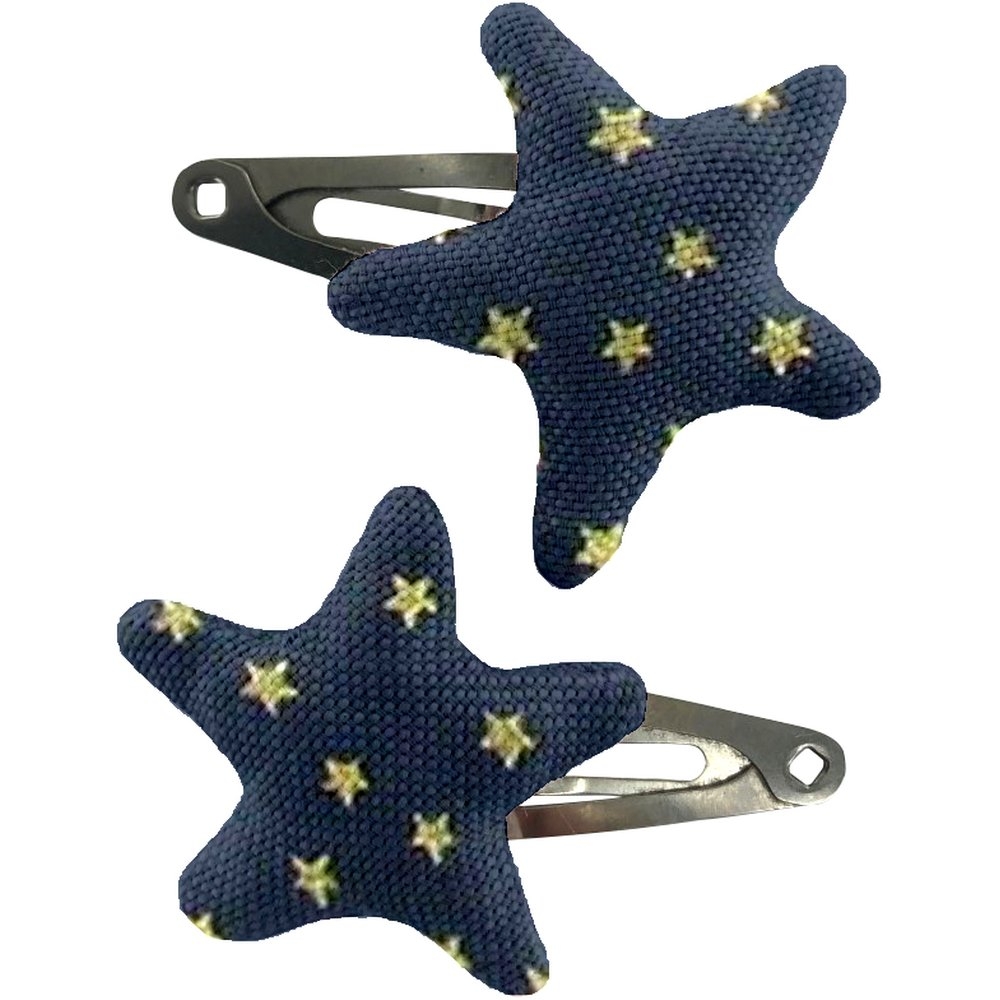 Barrettes Clic-Clac Étoile Etoile Or Marine