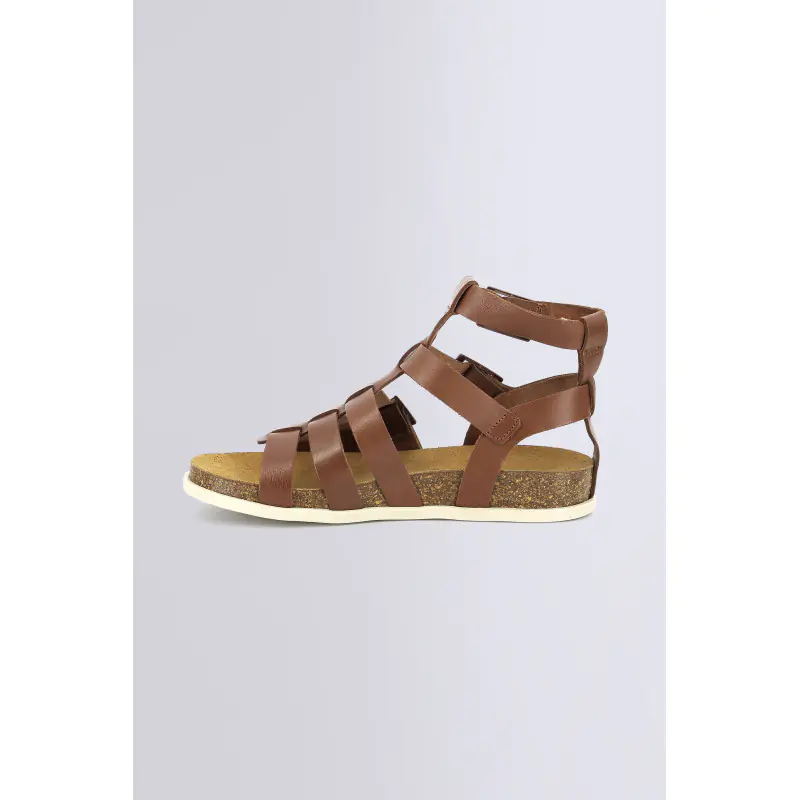 KICK ALEXA MARRON CLAIR SANDALES Cuir Femme