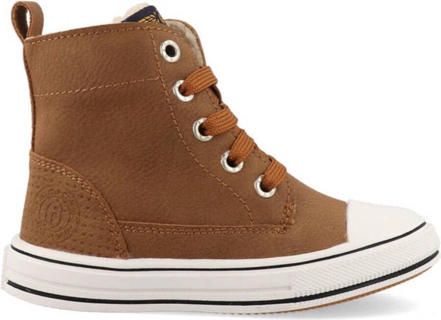 Shoesme On22w211 Hoge sneakers Leren Sneaker Cognac