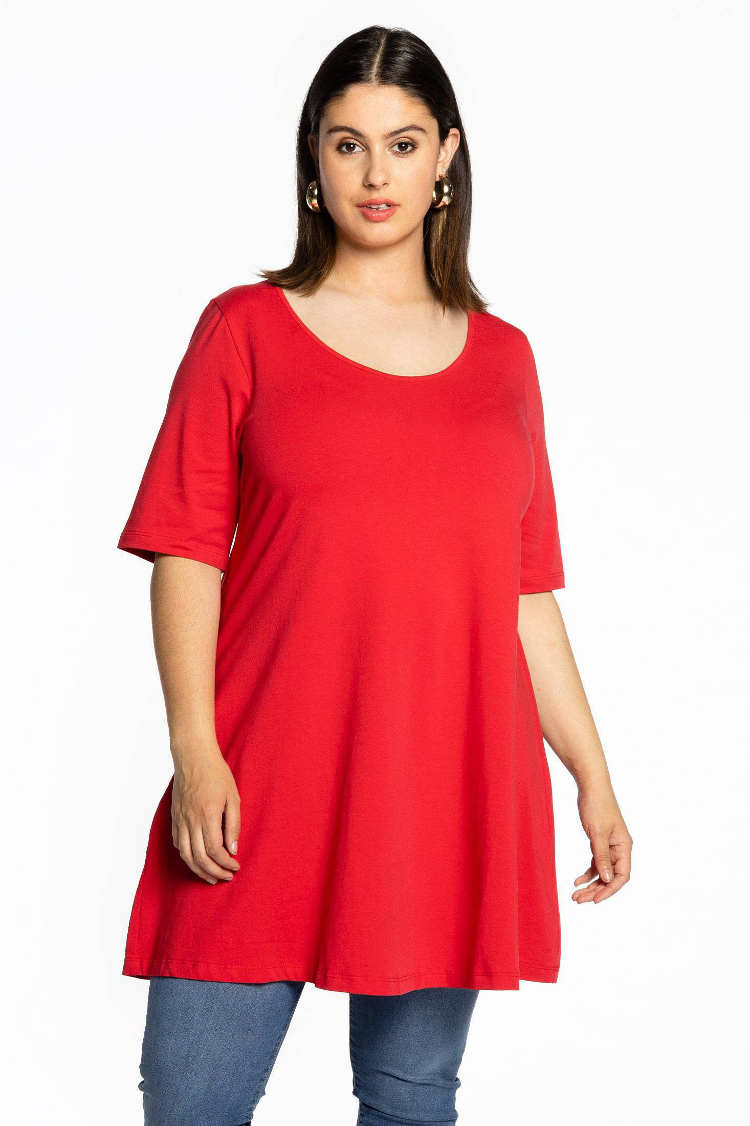 YOEK tuniek rood ORGANIC COTTON