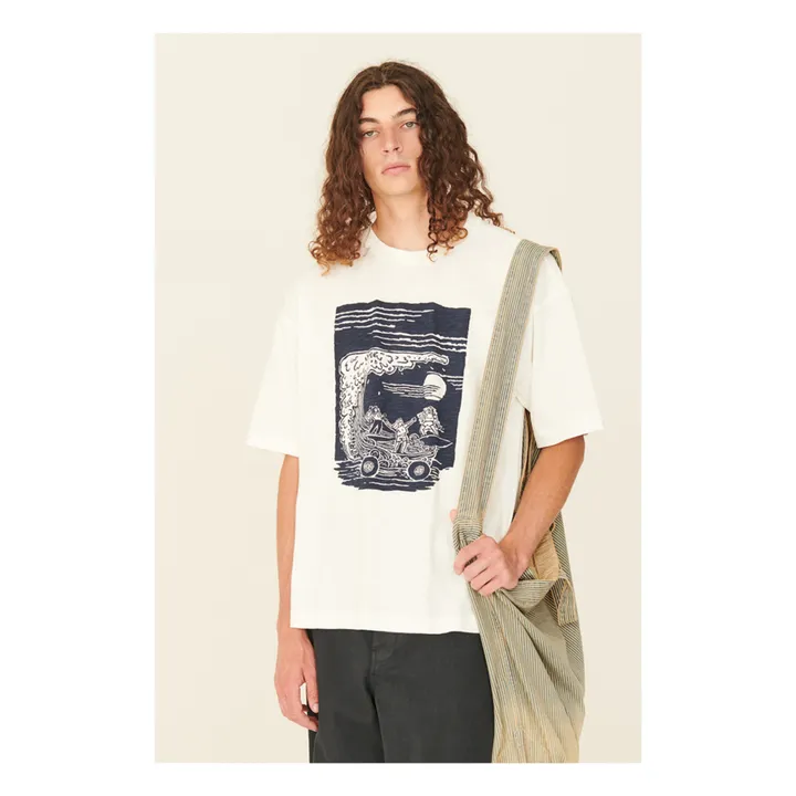 YMC T-shirt On The Mountain Coton Bio | Blanc