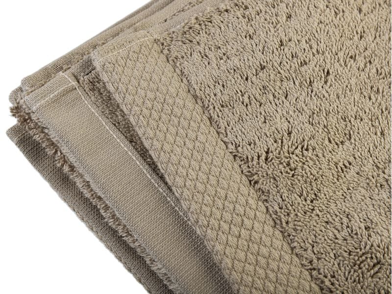 COCON Handtuch 50 x 100 cm, Taupe Weiches Frotteetuch