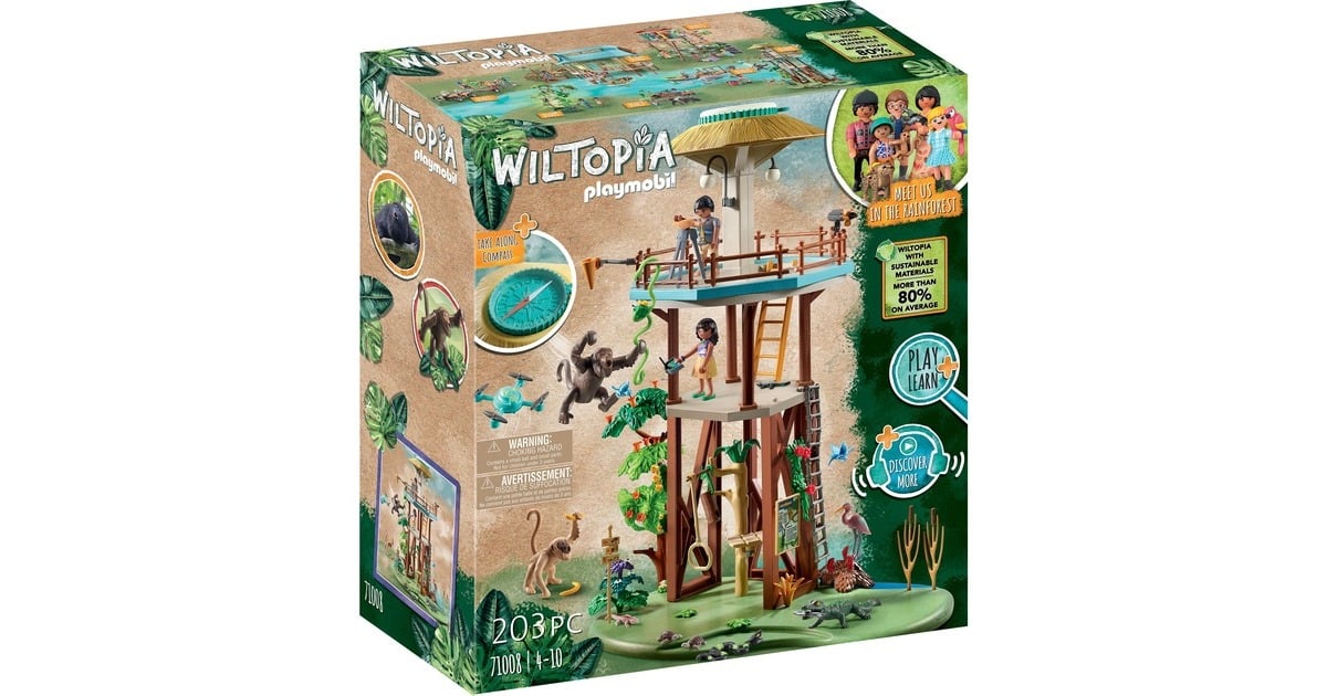 PLAYMOBILWiltopia - Onderzoeksstation met kompas Constructiespeelgoed  (71008)