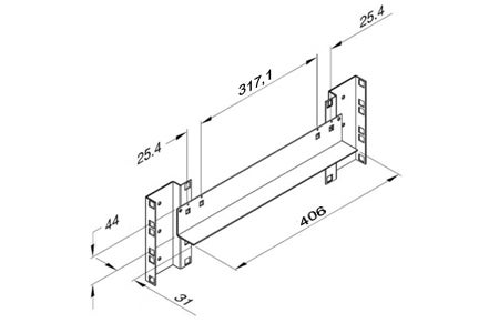 Penn Elcom versterkersteun 508mm voor 6145 (set van 2)