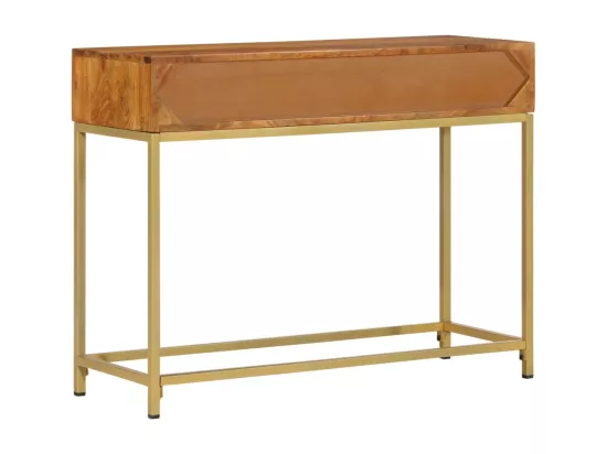 Table console 100x35x76 cm Bois d'acacia massif