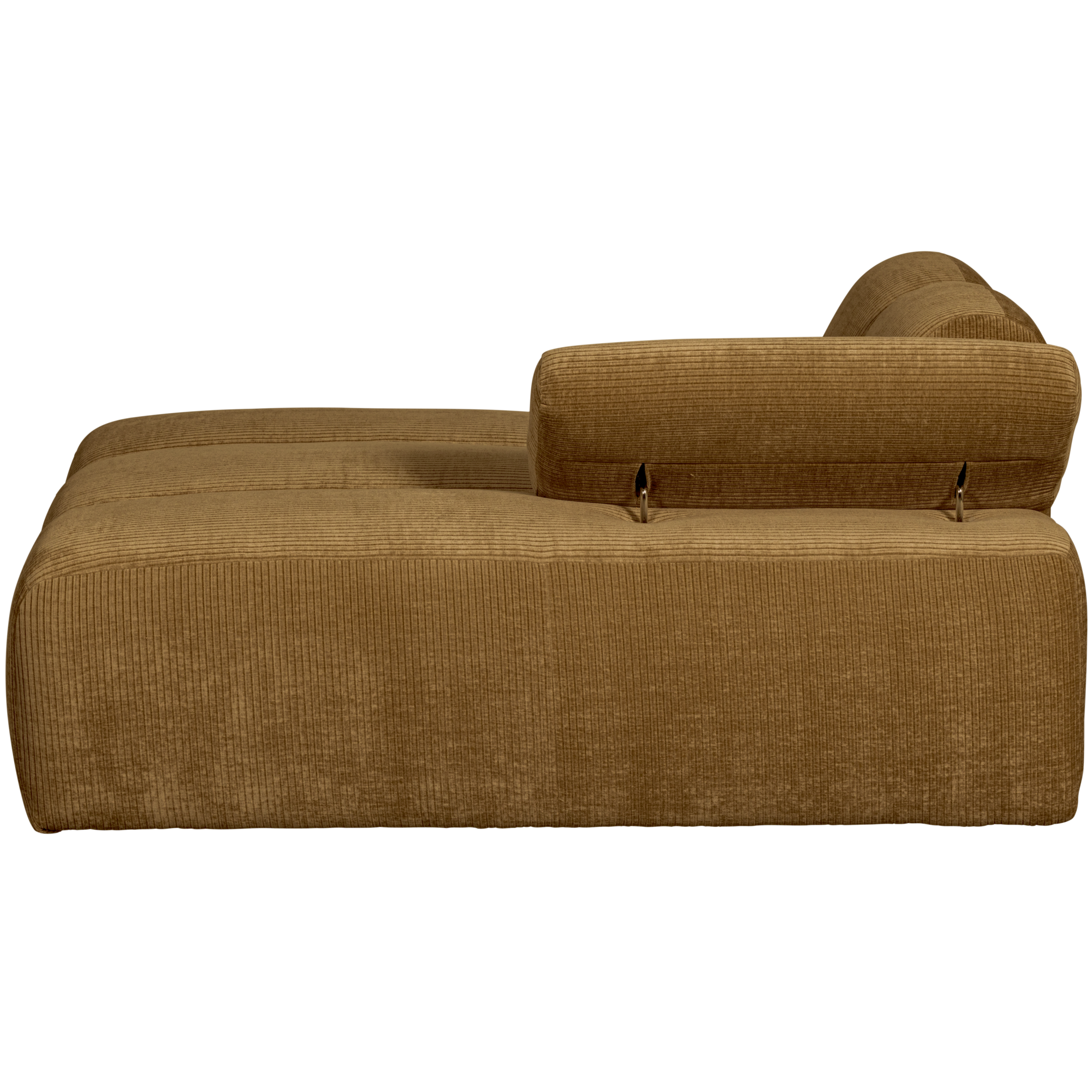 Chaise Longue Mojo Element Mojo Chaise Longue Element Rechts - Geweven Ribstof - Honinggeel