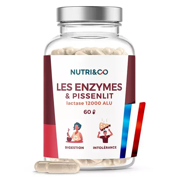 Nutri&Co Enzimas Digestivas para Digestão Difícil e Intolerância, 60 cápsulas