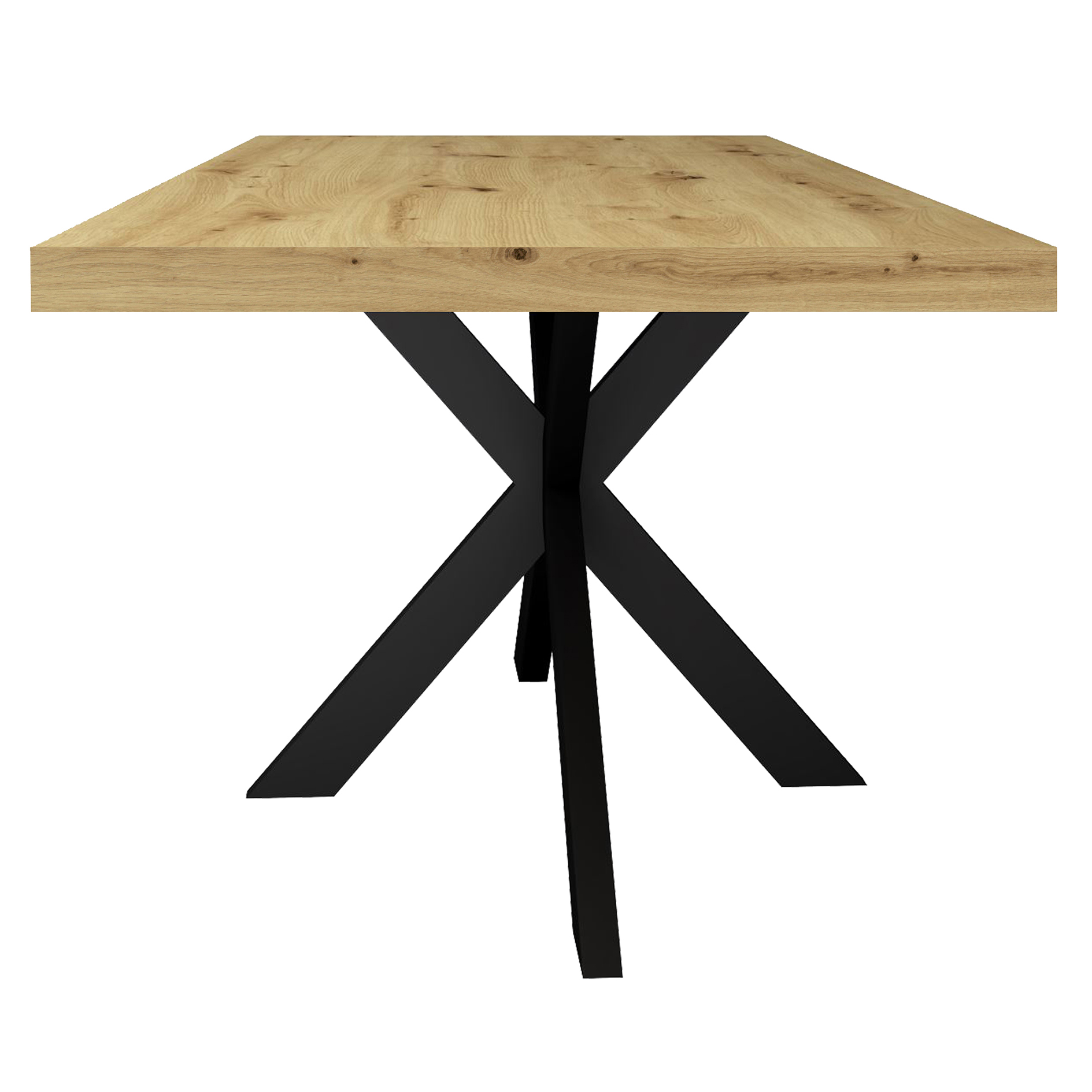Esstisch - Artisan Eiche - schwarz - 175 cm