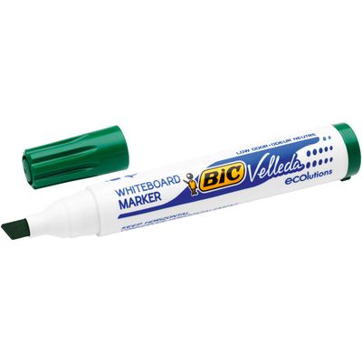 BIC VELLEDA 1751 - Marqueur effaçable - pointe biseau - vert
