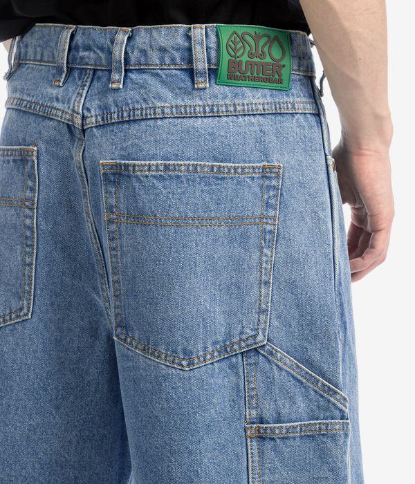 Butter Goods Weathergear Heavy Weight Denim Shorts (washed indigo)