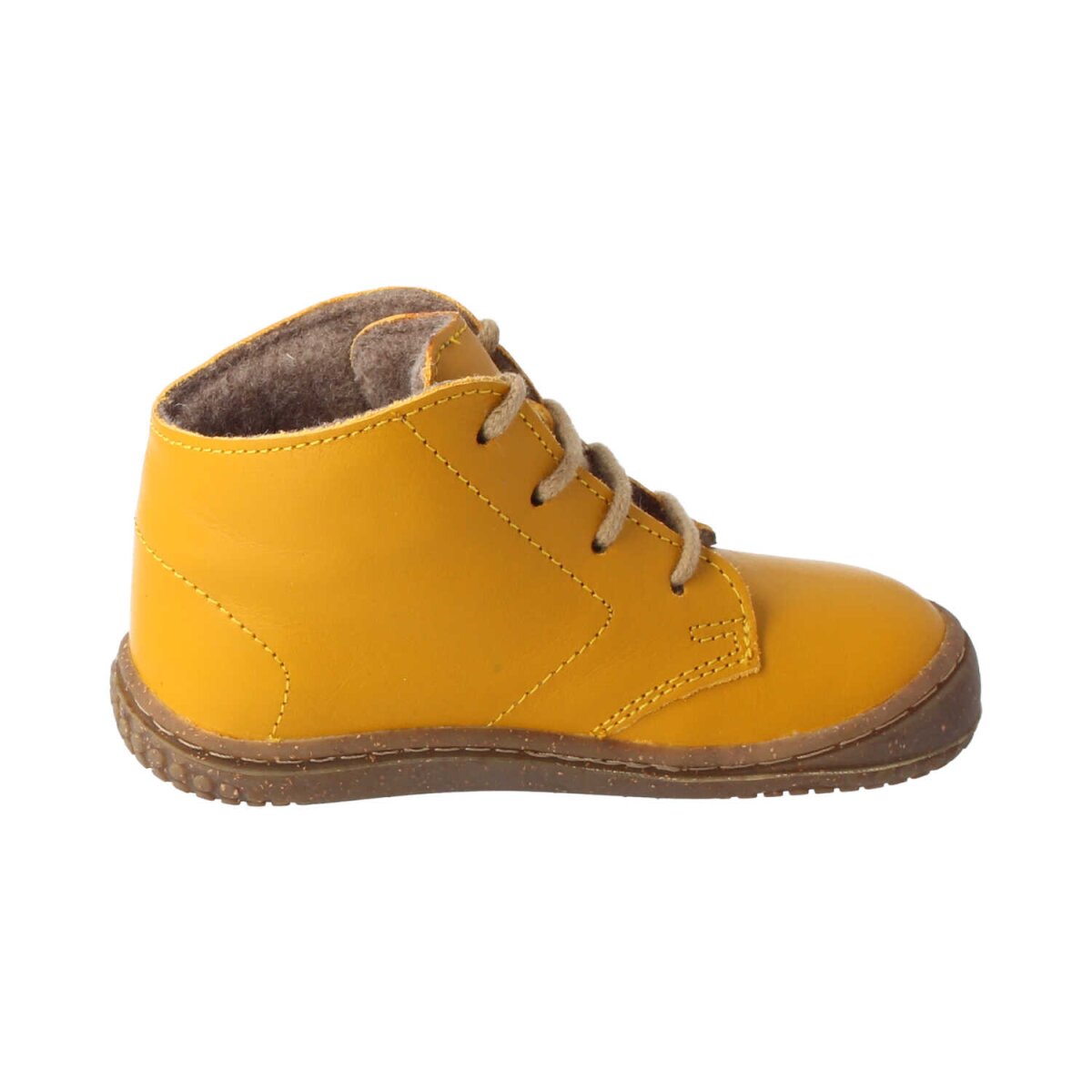 B2021222-F4 SOFT-TOE bio nappa mustard wool fleece Weite/M