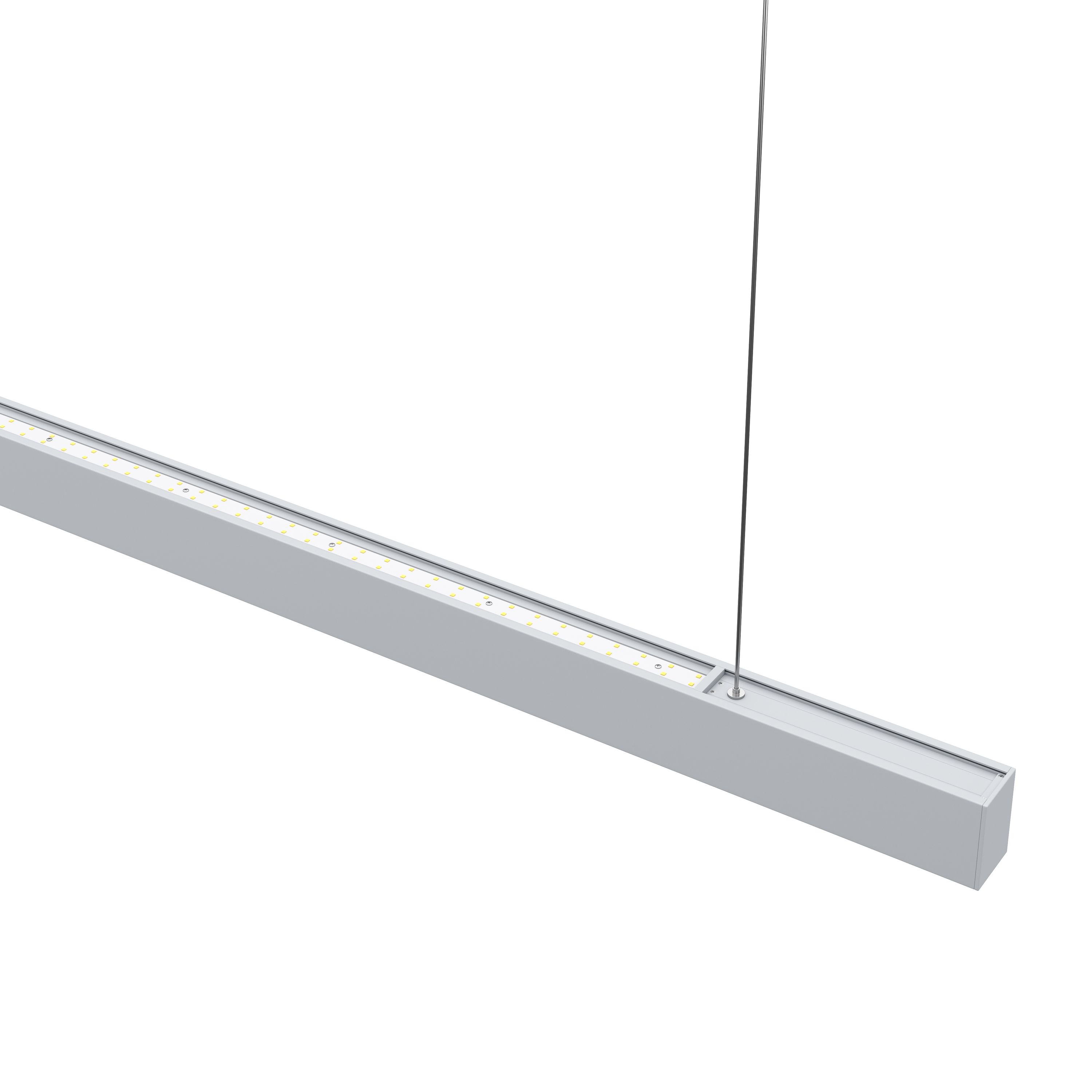 LED Hängelampe LINA 128 cm silber