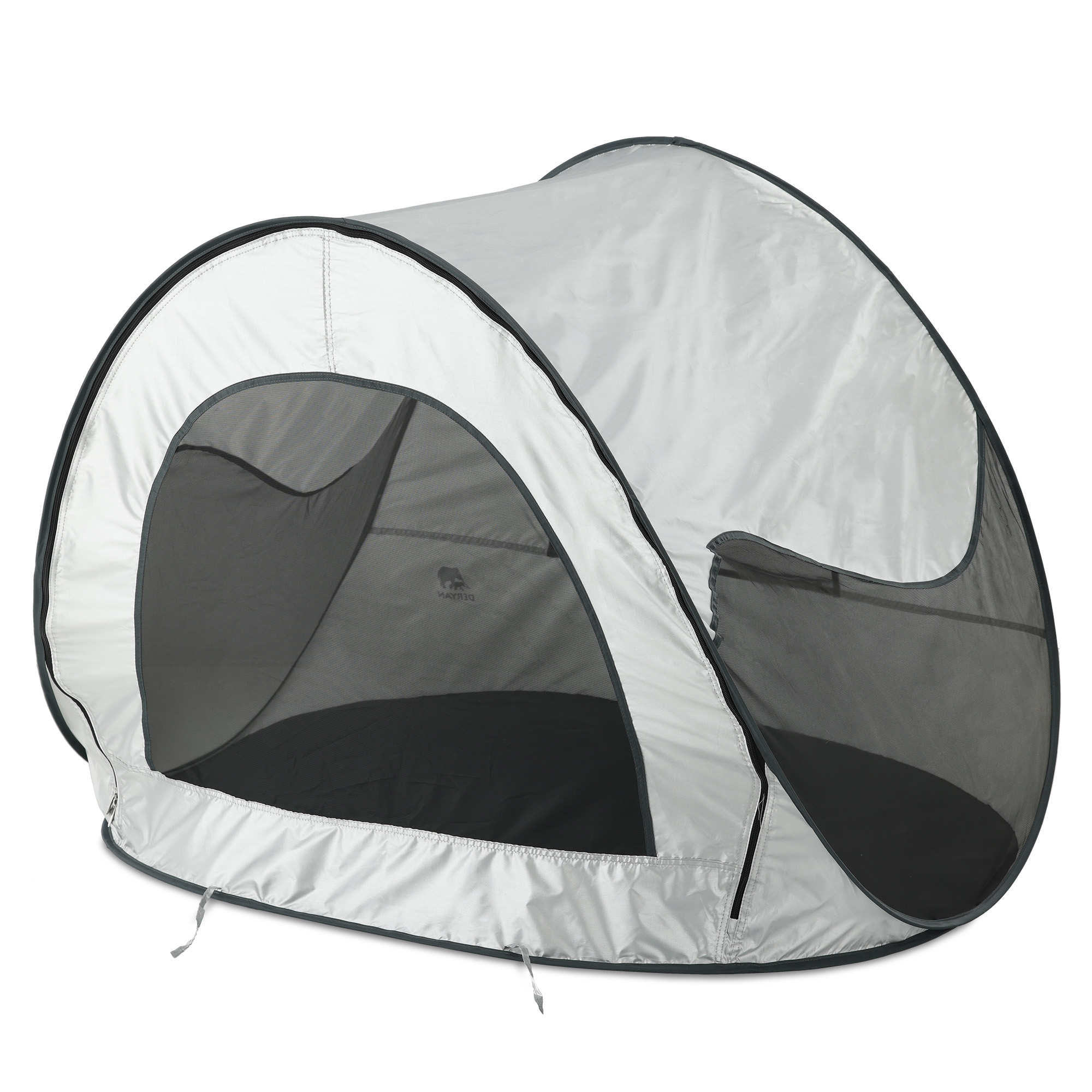 Deryan luxe Pop Up Zilver strandtent