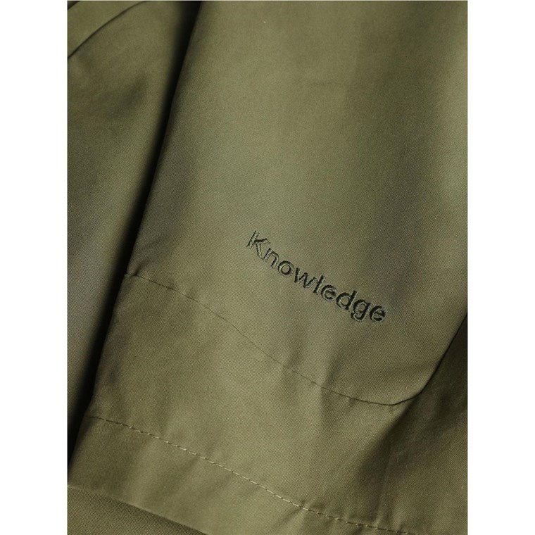 KnowledgeCotton Apparel Vent Canvas 200 Classic Shorts Burned Olive