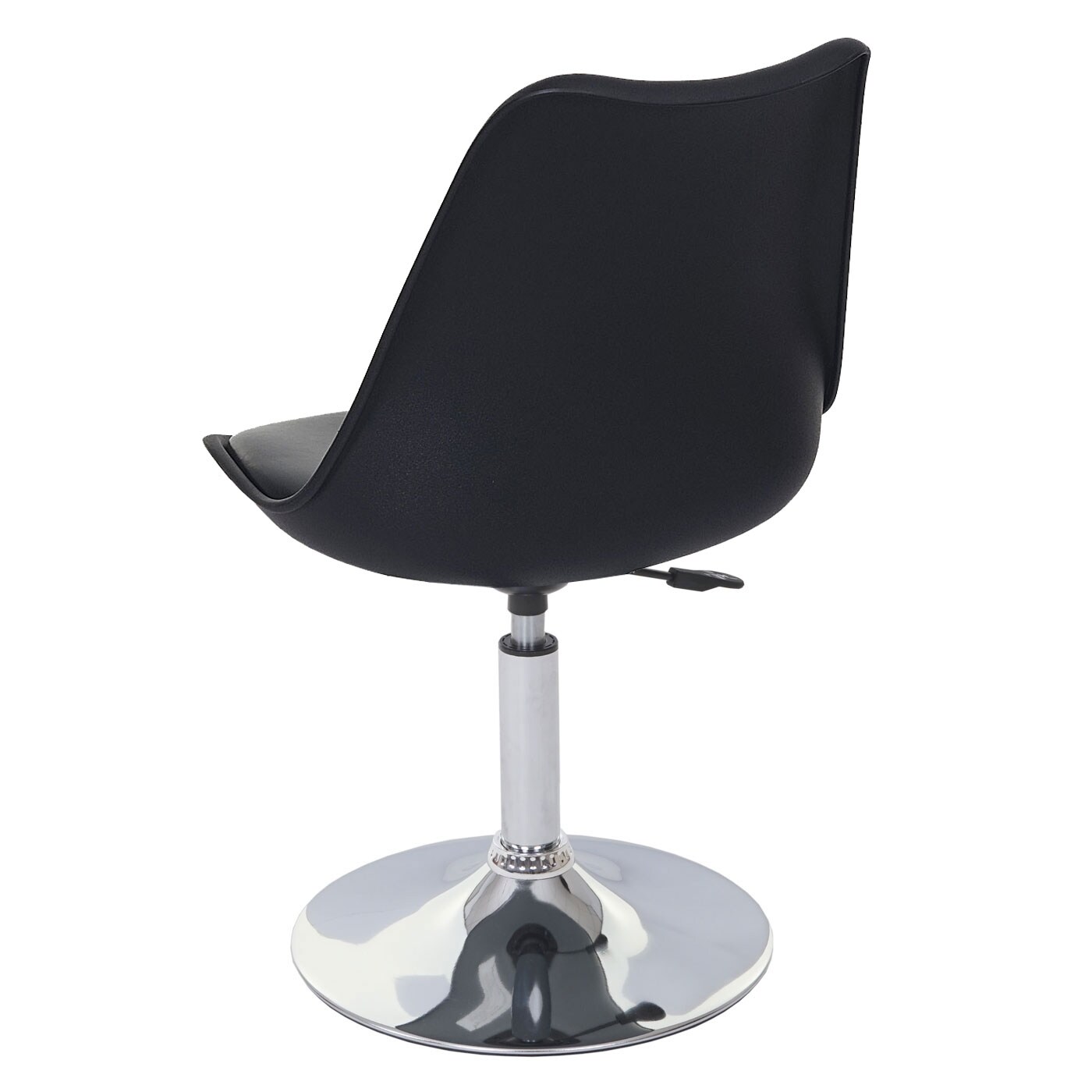 2er-Set Drehstuhl Vaasa T501, Stuhl Küchenstuhl, höhenverstellbar, Kunstleder ~ schwarz