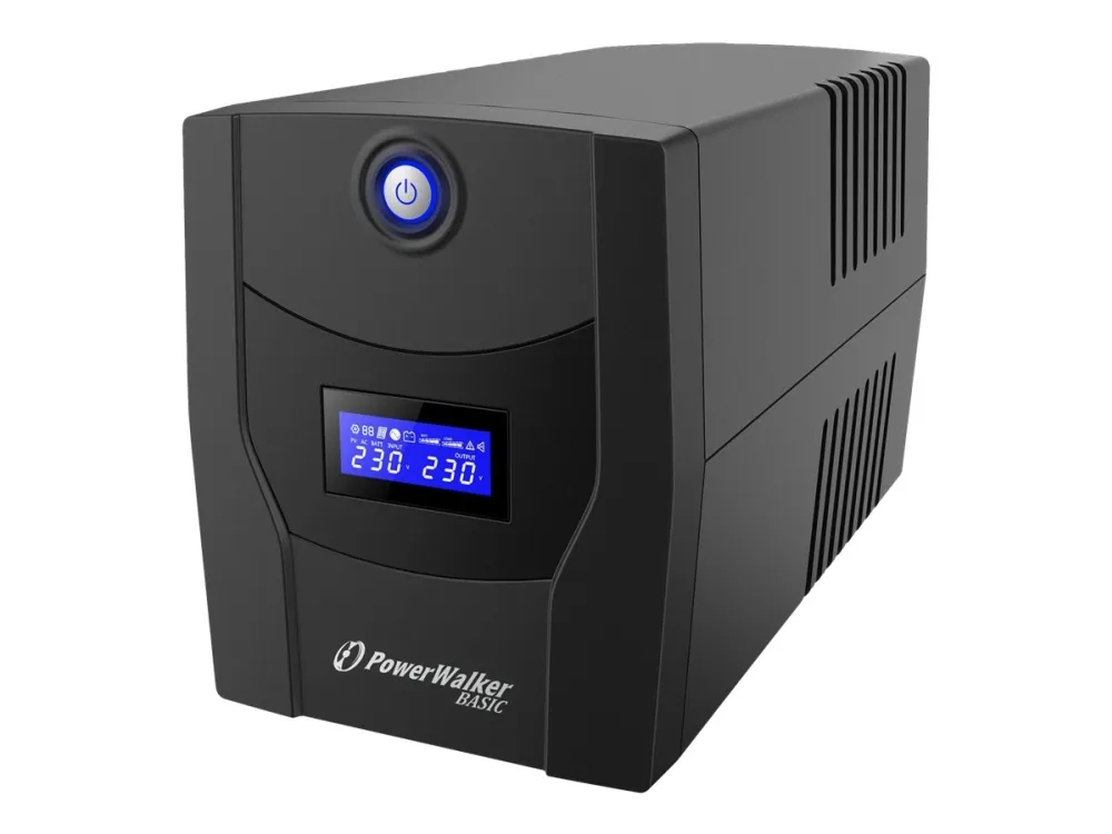 PowerWalker Basic VI 1500 STL FR - UPS - AC 162 - 290 V - 900 Watt - 1500 VA - 7.2 At - USB - output-stikforbindelser: 4