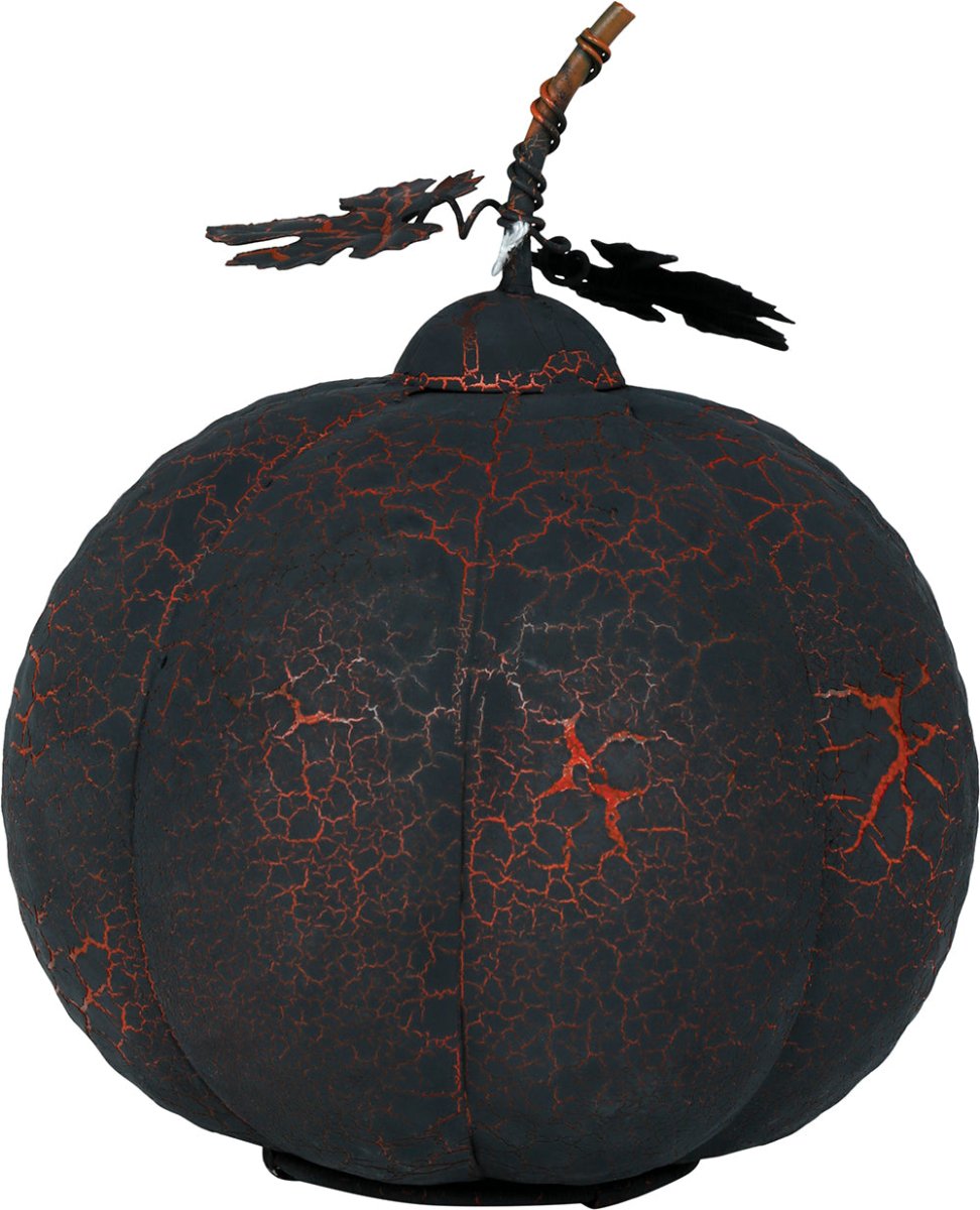 Halloween Decoratie Metalen Pompoen Met Licht 20cm