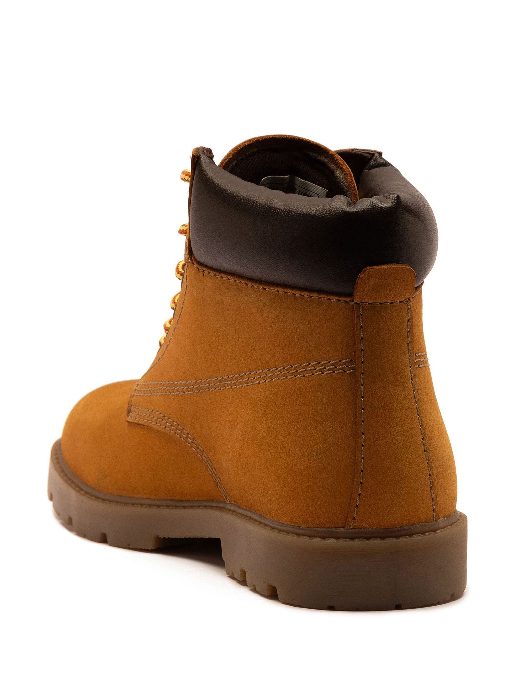 Geel - Off The Hook Solo Leren Vetersluiting Casual Enkel Boots