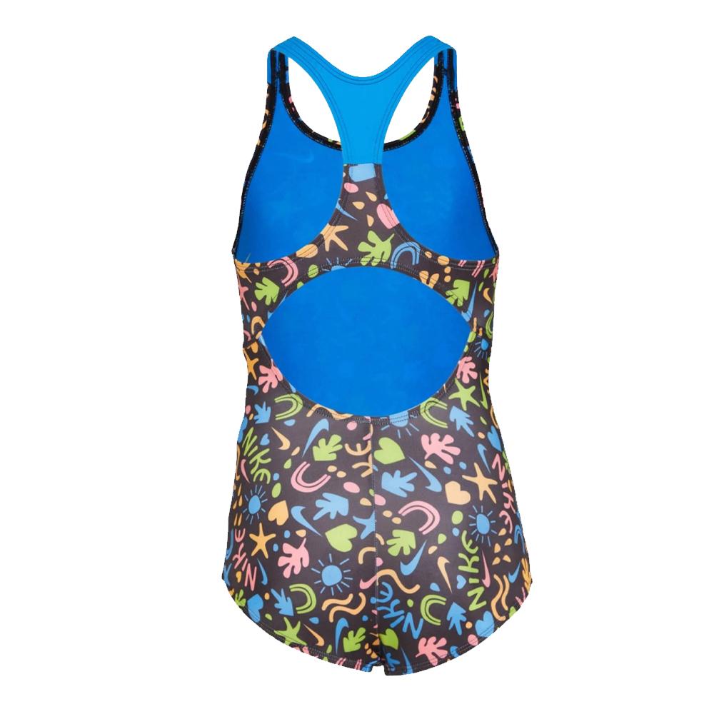 Nike Maillot de bain Noir/Bleu Fille Nike Racerback