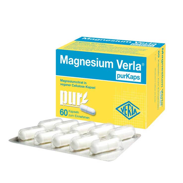 Magnesium Verla Purkaps vegane Kapseln zum Einnehmen, 60 St