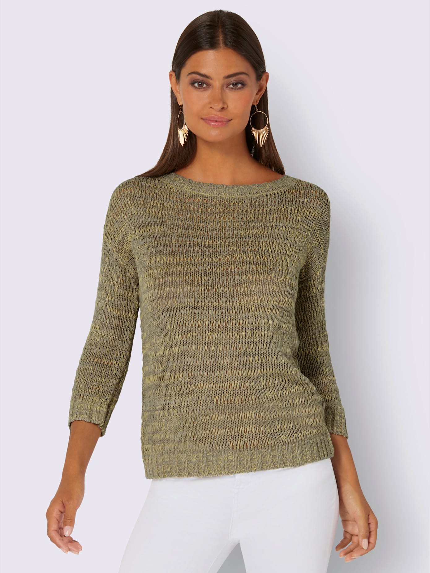 Pull coupe décontractée aux épaules