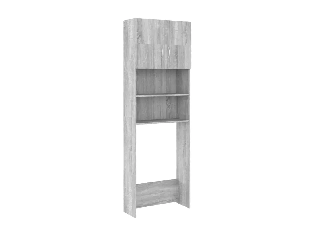 Meuble pour machine à laver Sonoma gris 64x25,5x190 cm