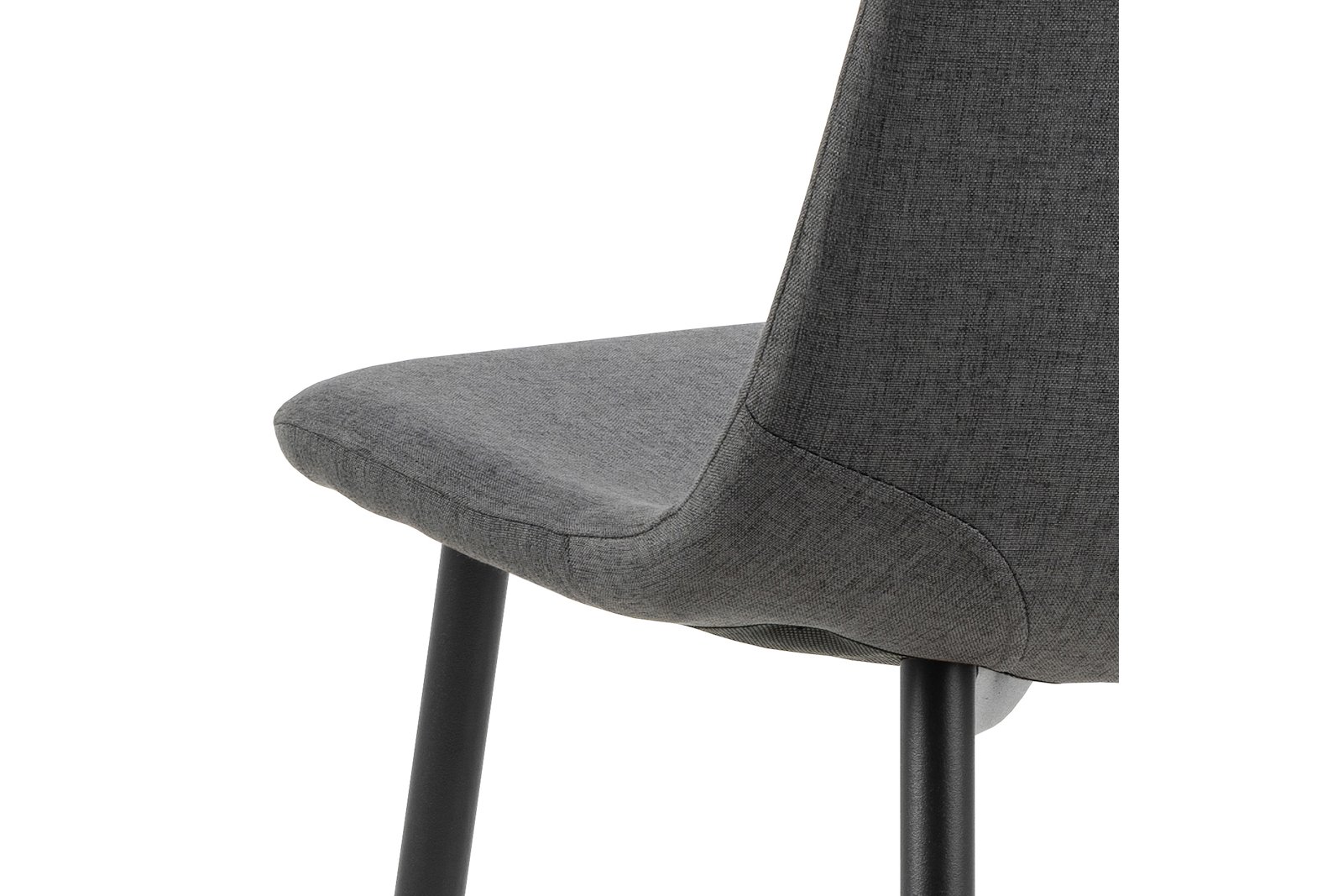 Celia spisestol Tekstil Nesia 29 Dark Grey og ben i sortlakkert stål