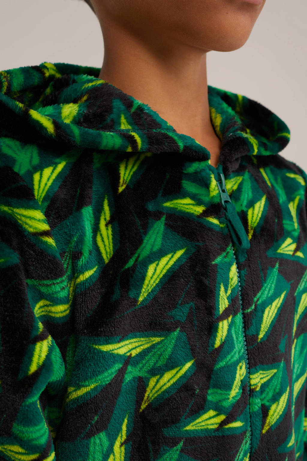 WE Fashion Onesie all over print donkergroen/groen/limegroen