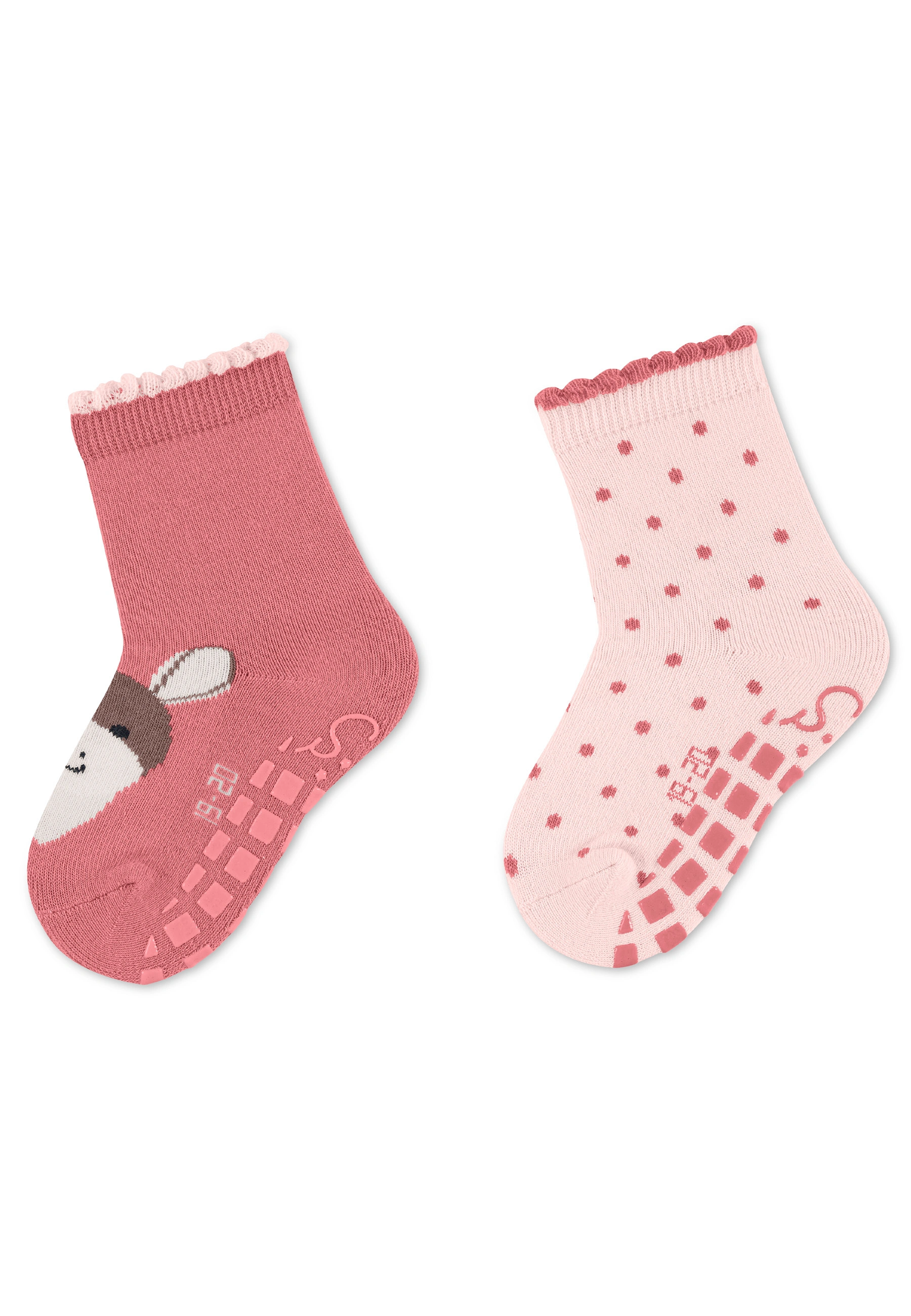 Stoppersocken EMMI GIRL in samtrosa